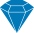 Blue diamond icon
